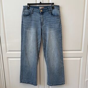 Women's Wide-Leg Blue Jeans